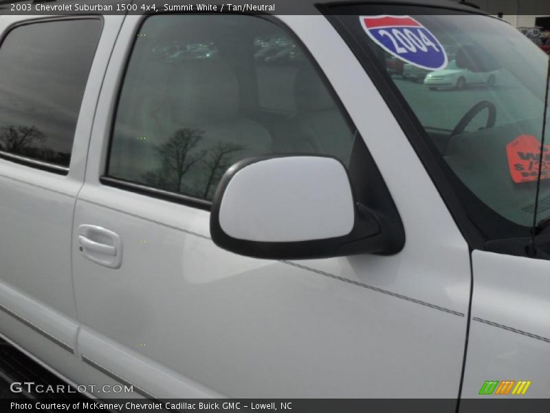 Summit White / Tan/Neutral 2003 Chevrolet Suburban 1500 4x4