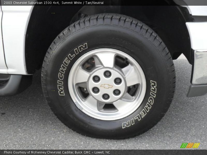 Summit White / Tan/Neutral 2003 Chevrolet Suburban 1500 4x4