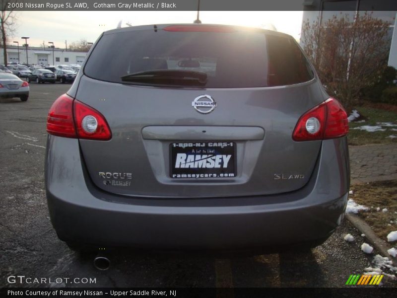 Gotham Gray Metallic / Black 2008 Nissan Rogue SL AWD