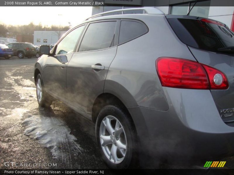 Gotham Gray Metallic / Black 2008 Nissan Rogue SL AWD