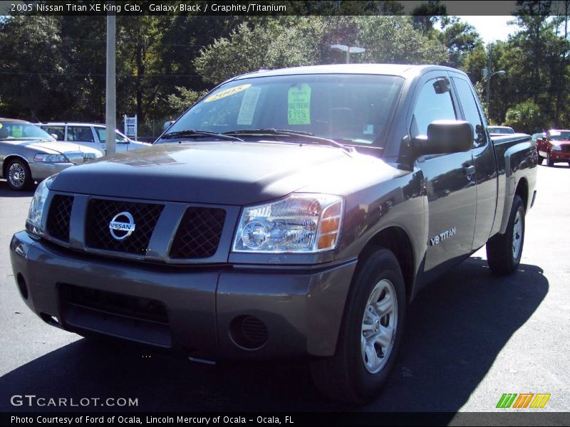 Galaxy Black / Graphite/Titanium 2005 Nissan Titan XE King Cab