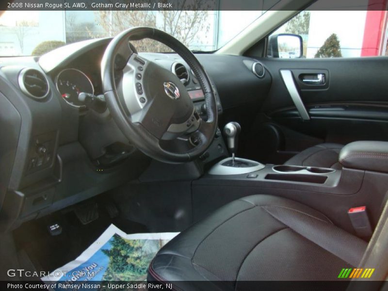 Gotham Gray Metallic / Black 2008 Nissan Rogue SL AWD