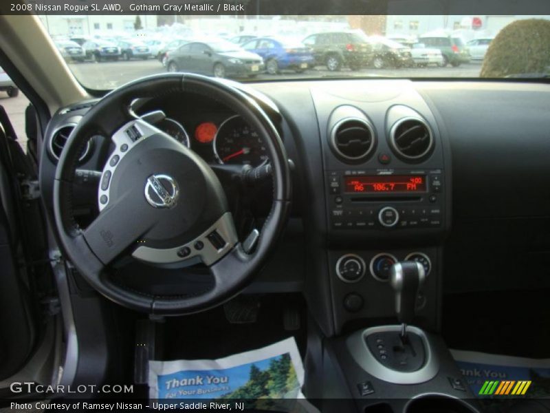 Gotham Gray Metallic / Black 2008 Nissan Rogue SL AWD