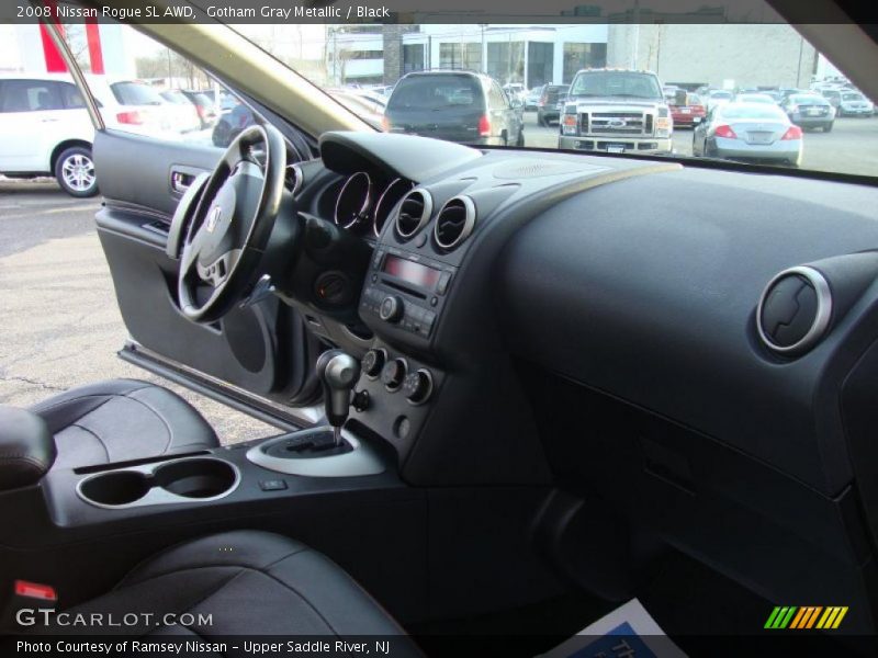 Gotham Gray Metallic / Black 2008 Nissan Rogue SL AWD