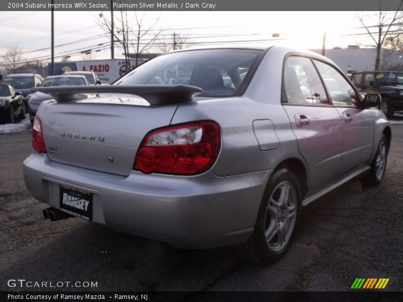 Platinum Silver Metallic / Dark Gray 2004 Subaru Impreza WRX Sedan