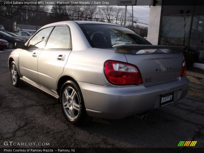 Platinum Silver Metallic / Dark Gray 2004 Subaru Impreza WRX Sedan