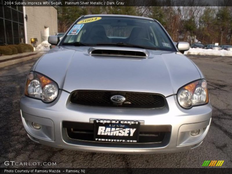 Platinum Silver Metallic / Dark Gray 2004 Subaru Impreza WRX Sedan