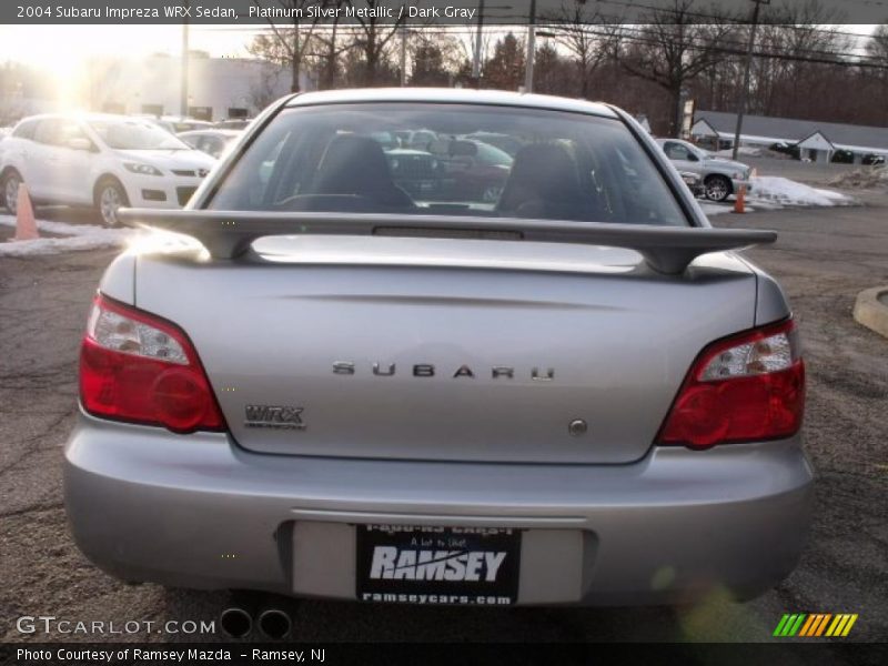 Platinum Silver Metallic / Dark Gray 2004 Subaru Impreza WRX Sedan