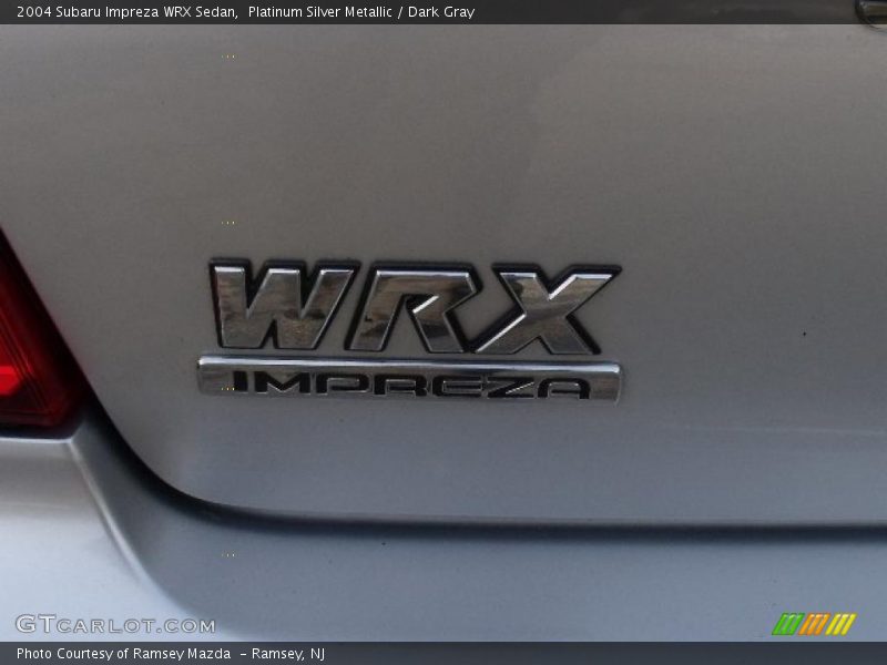 Platinum Silver Metallic / Dark Gray 2004 Subaru Impreza WRX Sedan