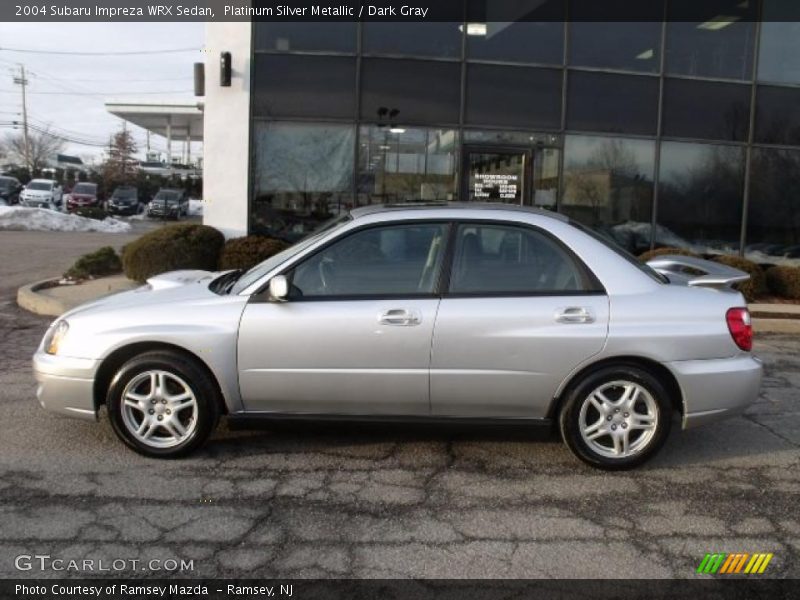 Platinum Silver Metallic / Dark Gray 2004 Subaru Impreza WRX Sedan