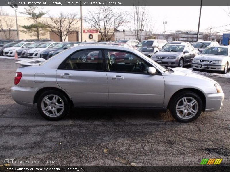 Platinum Silver Metallic / Dark Gray 2004 Subaru Impreza WRX Sedan