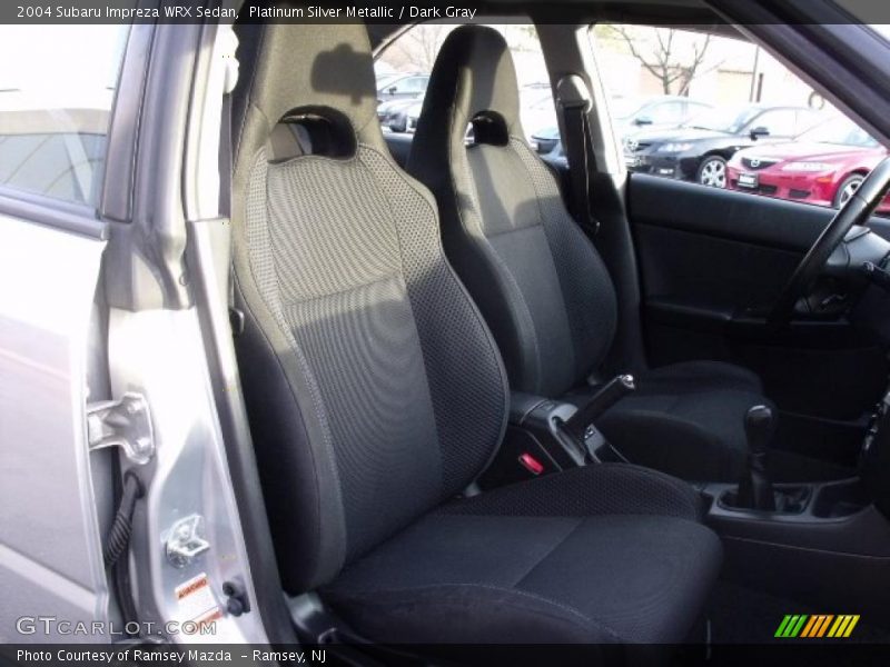 Platinum Silver Metallic / Dark Gray 2004 Subaru Impreza WRX Sedan