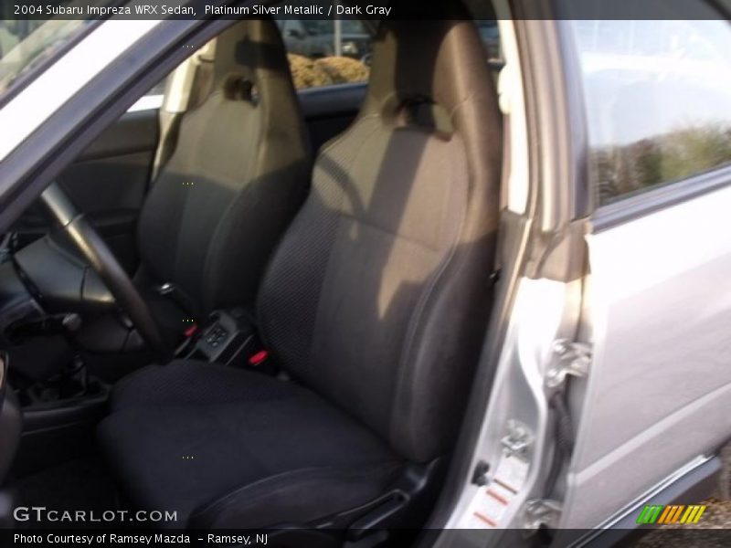 Platinum Silver Metallic / Dark Gray 2004 Subaru Impreza WRX Sedan