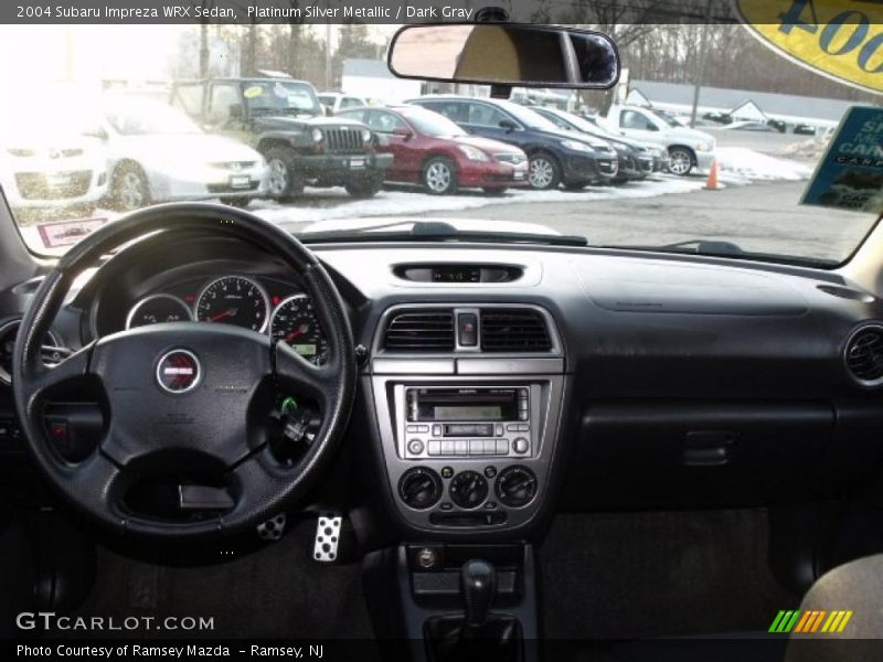 Platinum Silver Metallic / Dark Gray 2004 Subaru Impreza WRX Sedan