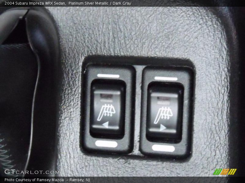 Platinum Silver Metallic / Dark Gray 2004 Subaru Impreza WRX Sedan
