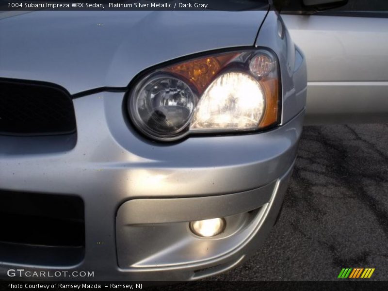 Platinum Silver Metallic / Dark Gray 2004 Subaru Impreza WRX Sedan