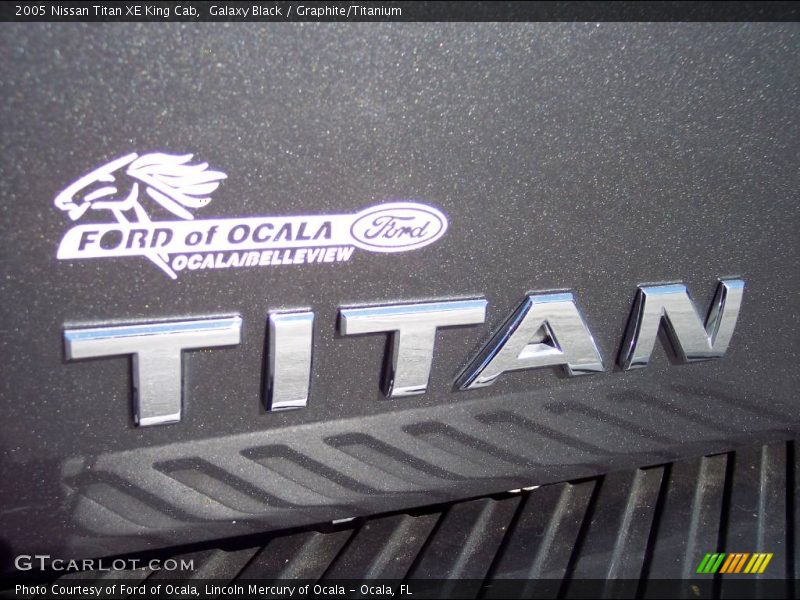 Galaxy Black / Graphite/Titanium 2005 Nissan Titan XE King Cab
