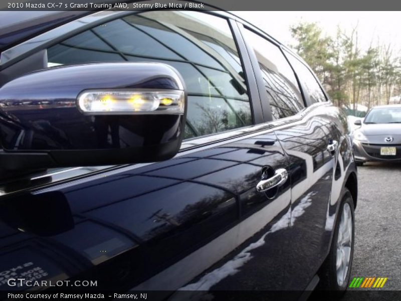 Stormy Blue Mica / Black 2010 Mazda CX-7 s Grand Touring AWD