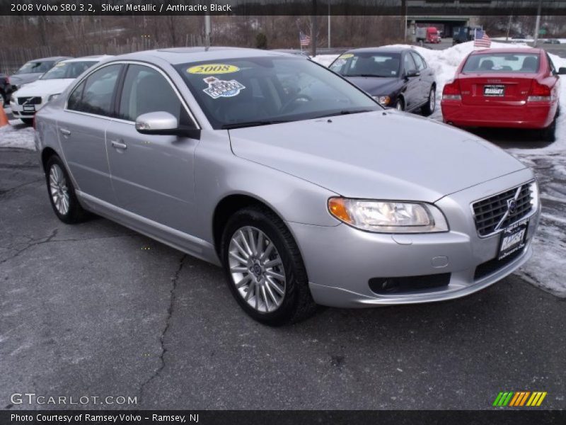 Silver Metallic / Anthracite Black 2008 Volvo S80 3.2