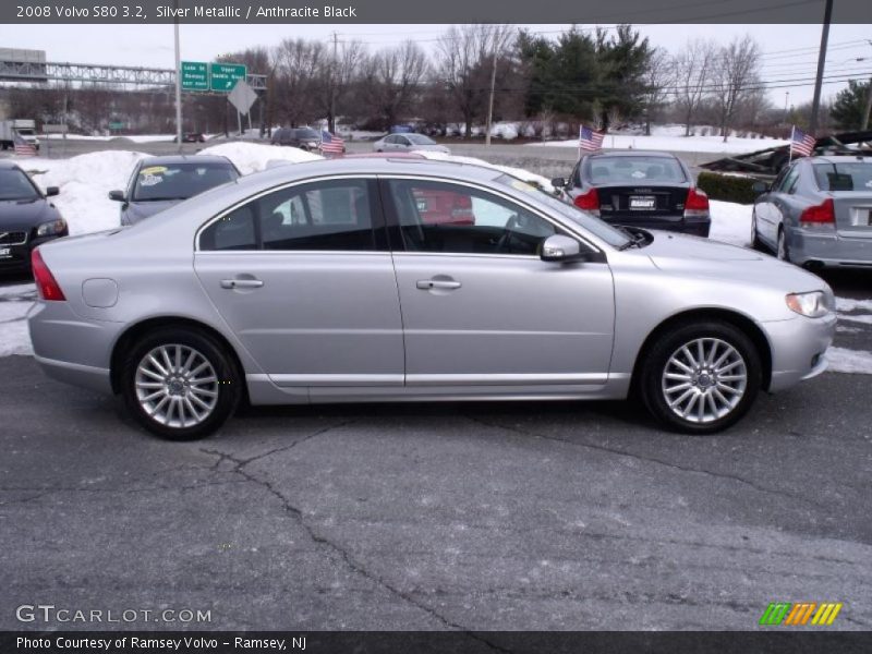 Silver Metallic / Anthracite Black 2008 Volvo S80 3.2