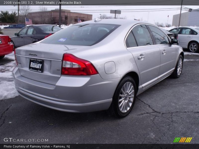 Silver Metallic / Anthracite Black 2008 Volvo S80 3.2