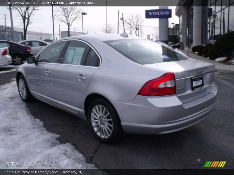 Silver Metallic / Anthracite Black 2008 Volvo S80 3.2