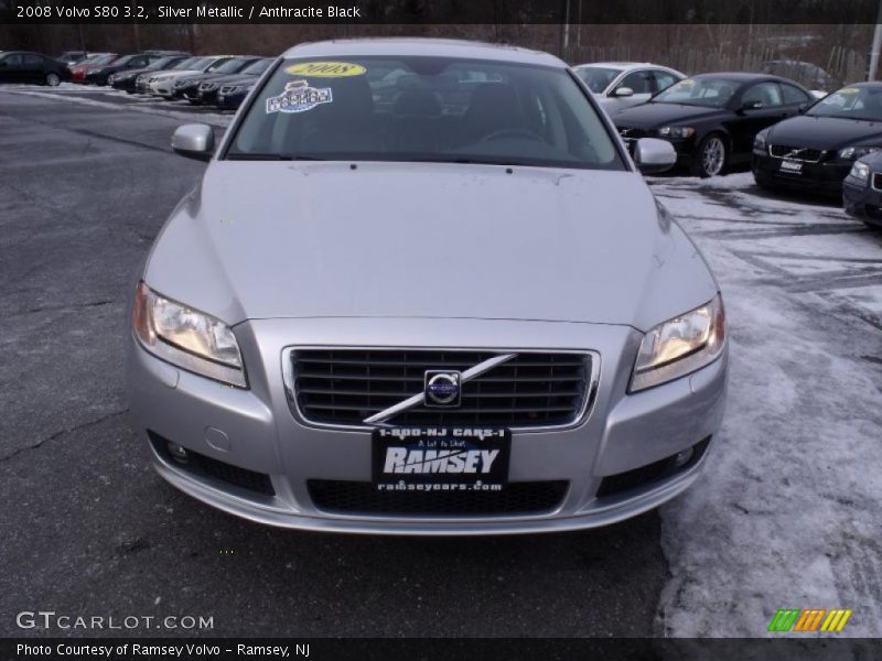 Silver Metallic / Anthracite Black 2008 Volvo S80 3.2