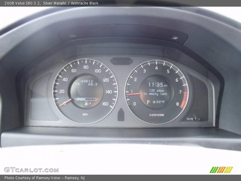Silver Metallic / Anthracite Black 2008 Volvo S80 3.2