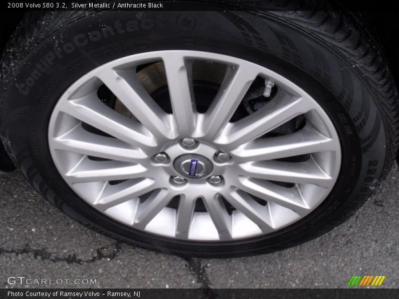 Silver Metallic / Anthracite Black 2008 Volvo S80 3.2