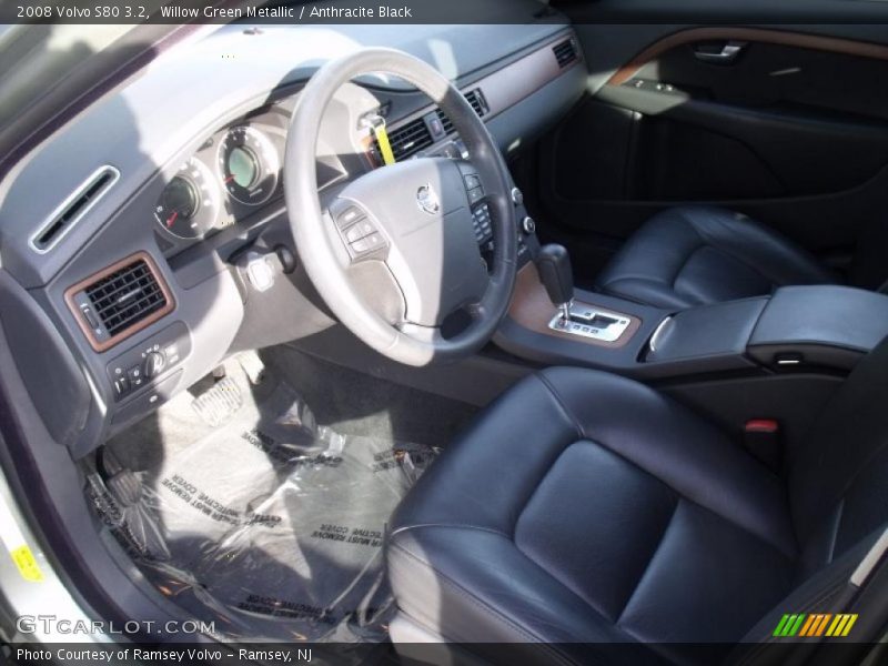 Willow Green Metallic / Anthracite Black 2008 Volvo S80 3.2