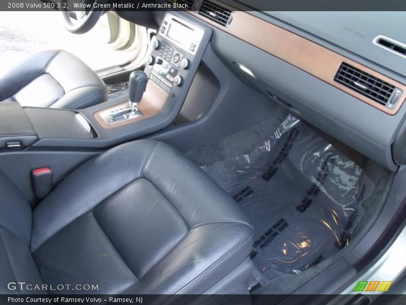 Willow Green Metallic / Anthracite Black 2008 Volvo S80 3.2