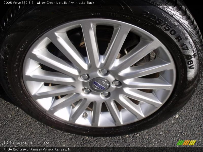 Willow Green Metallic / Anthracite Black 2008 Volvo S80 3.2