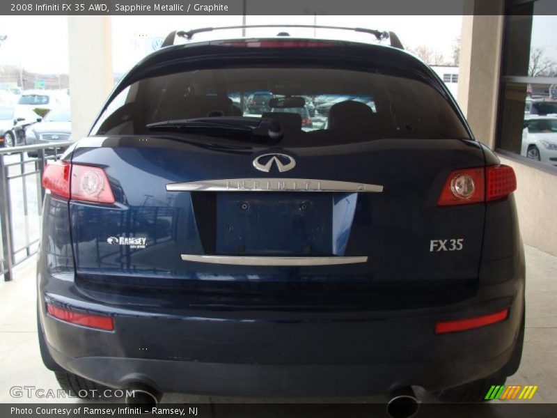 Sapphire Metallic / Graphite 2008 Infiniti FX 35 AWD
