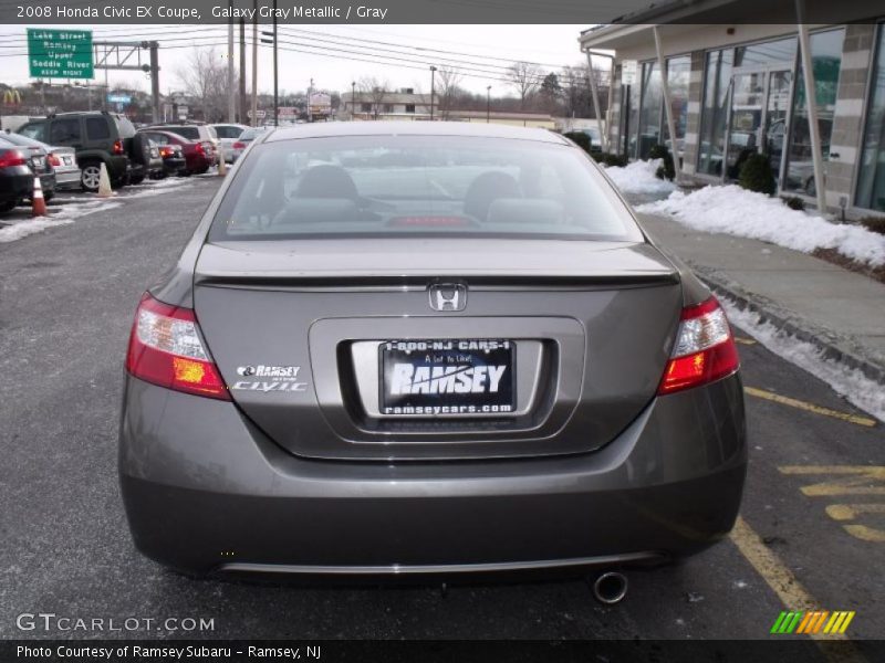 Galaxy Gray Metallic / Gray 2008 Honda Civic EX Coupe