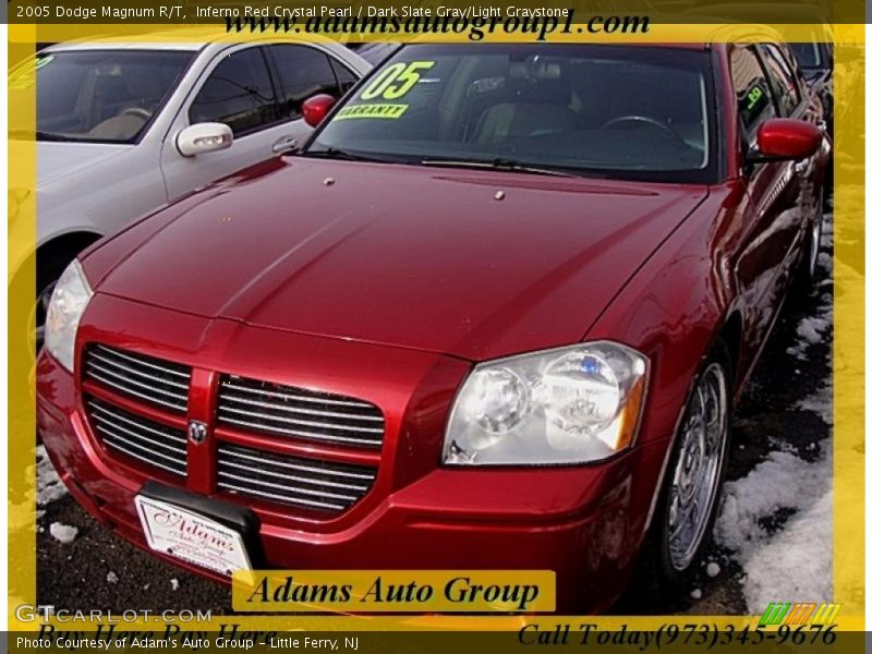 Inferno Red Crystal Pearl / Dark Slate Gray/Light Graystone 2005 Dodge Magnum R/T