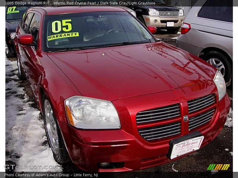 Inferno Red Crystal Pearl / Dark Slate Gray/Light Graystone 2005 Dodge Magnum R/T