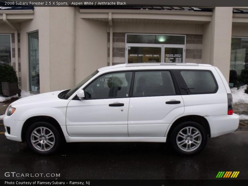 Aspen White / Anthracite Black 2008 Subaru Forester 2.5 X Sports