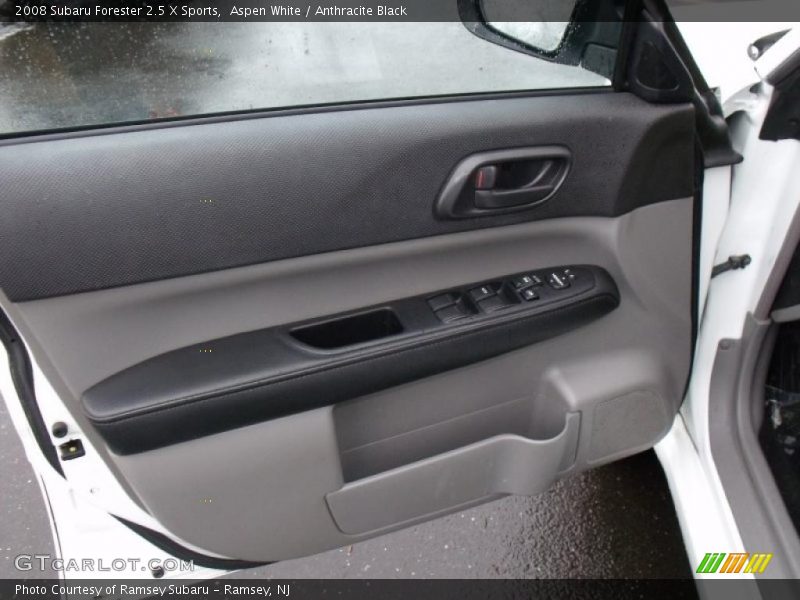 Aspen White / Anthracite Black 2008 Subaru Forester 2.5 X Sports