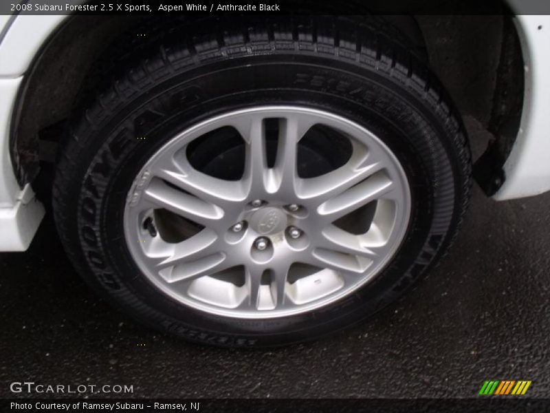 Aspen White / Anthracite Black 2008 Subaru Forester 2.5 X Sports