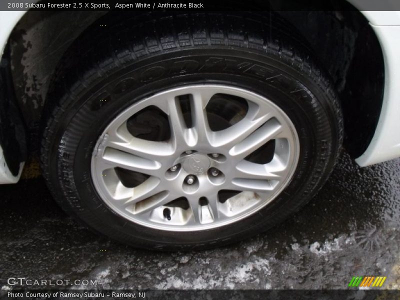 Aspen White / Anthracite Black 2008 Subaru Forester 2.5 X Sports