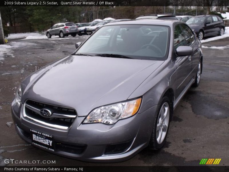 Quartz Silver Metallic / Off Black 2009 Subaru Legacy 2.5i Sedan
