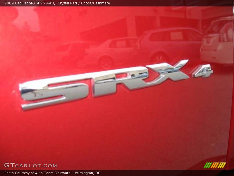 Crystal Red / Cocoa/Cashmere 2009 Cadillac SRX 4 V6 AWD