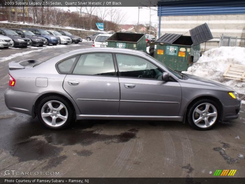 Quartz Silver Metallic / Off Black 2009 Subaru Legacy 2.5i Sedan