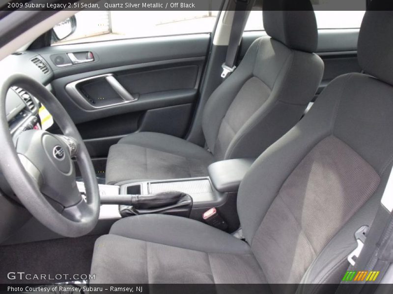 Quartz Silver Metallic / Off Black 2009 Subaru Legacy 2.5i Sedan