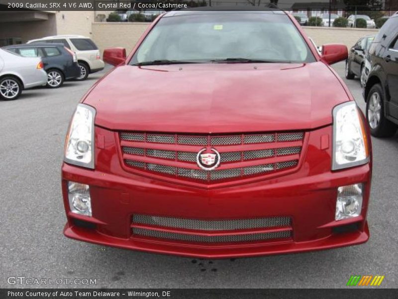 Crystal Red / Cocoa/Cashmere 2009 Cadillac SRX 4 V6 AWD