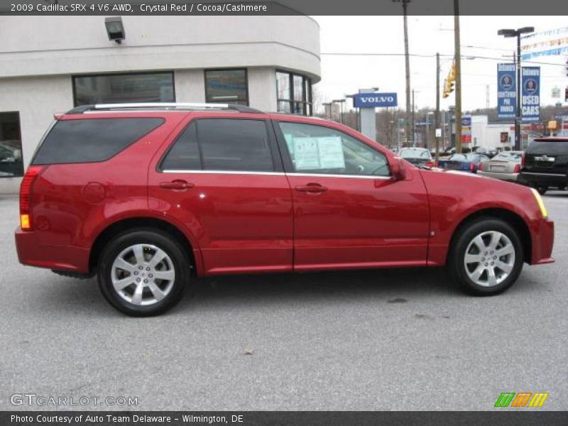 Crystal Red / Cocoa/Cashmere 2009 Cadillac SRX 4 V6 AWD