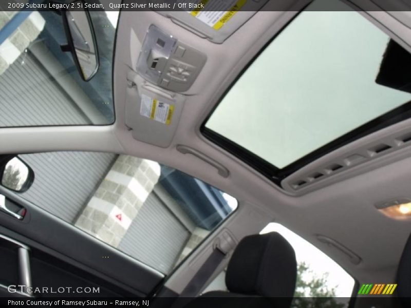 Quartz Silver Metallic / Off Black 2009 Subaru Legacy 2.5i Sedan