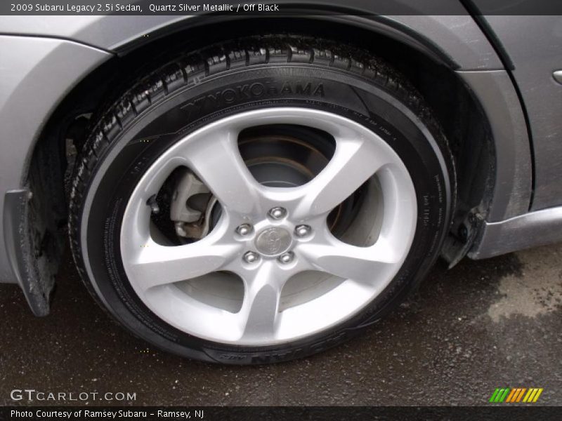 Quartz Silver Metallic / Off Black 2009 Subaru Legacy 2.5i Sedan