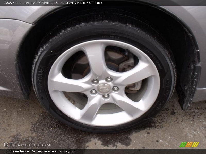 Quartz Silver Metallic / Off Black 2009 Subaru Legacy 2.5i Sedan