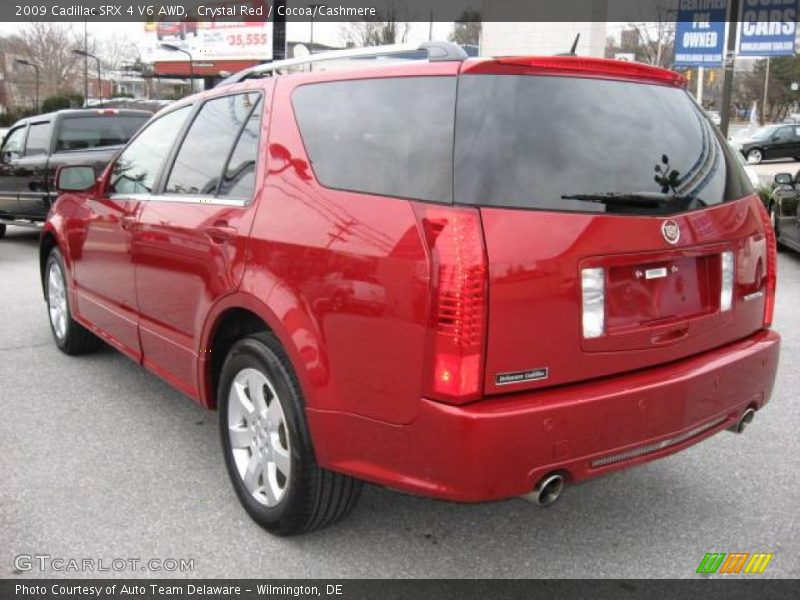 Crystal Red / Cocoa/Cashmere 2009 Cadillac SRX 4 V6 AWD